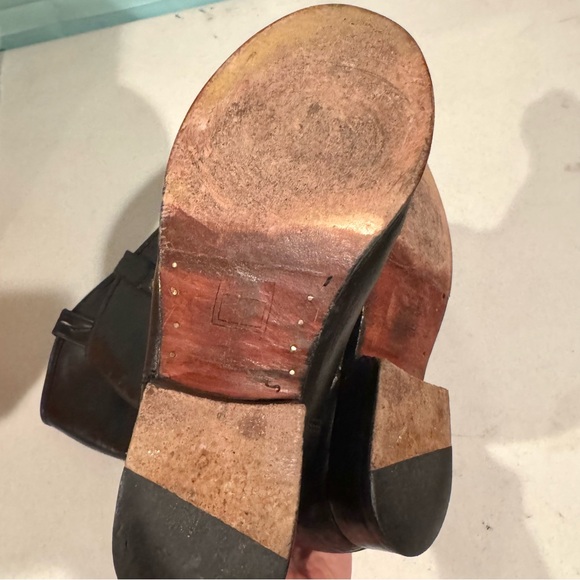 Frye Melissa Leather Pull On Classic Riding Boots Black Size 8.5 - Picture 7 of 8